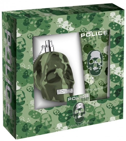 Police To Be Camouflage - Набор (edt/75ml + b/shamp/100ml) — фото N1