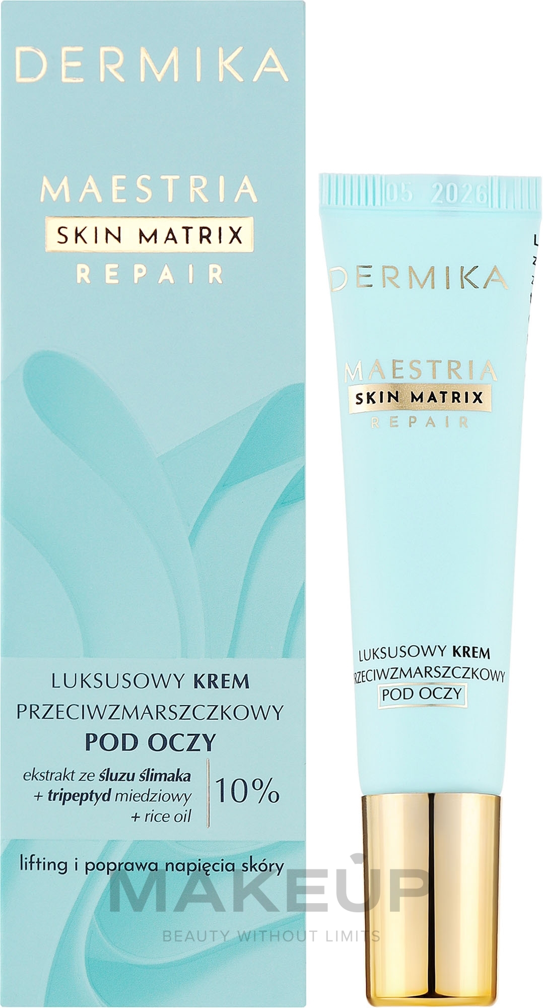 Роскошный крем для кожи вокруг глаз против морщин - Dermika Maestria Skin Matrix — фото 15ml