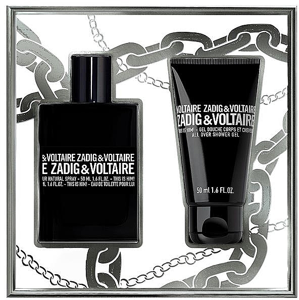 Zadig & Voltaire This Is Him! - Набор (edt/50ml + sh/gel/50ml)  — фото N2