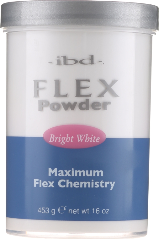 Акриловая пудра, ярко-белая - IBD Flex Powder Bright White — фото N3
