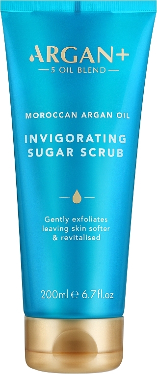 Скраб цукровий для тіла "Морокканська арганова олія" - Argan+ Moroccan Argan Oil Invigorating Sugar Scrub — фото N1