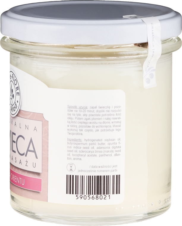 Масажна ароматична свічка "Східна троянда" - E-Fiore Massage Candle — фото N2