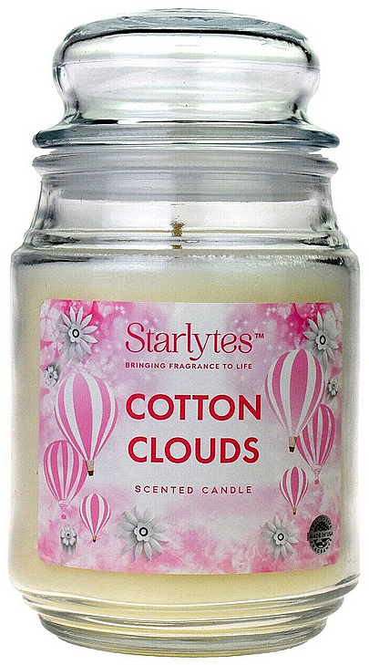 Свічка у скляній банці - Starlytes Cotton Clouds Scented Candle — фото N1