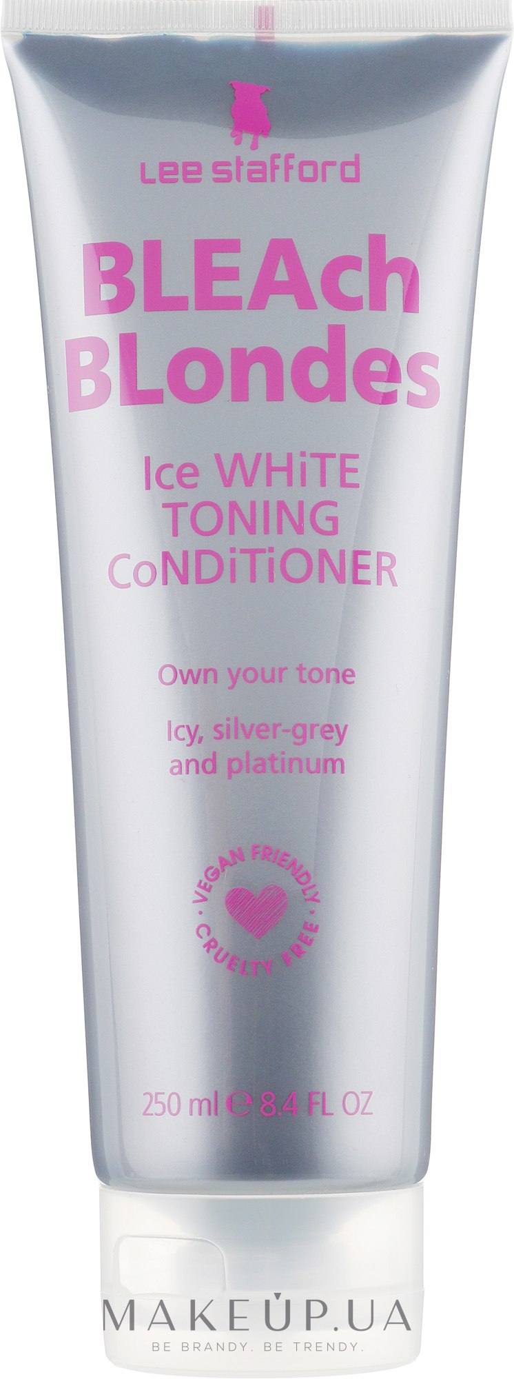 Кондиціонер від жовтизни освітленого волосся - Lee Stafford Bleach Blondes Ice White Conditioner — фото 250ml