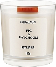 Духи, Парфюмерия, косметика Ароматическая свеча в стакане "Fig & Patchouli " - Aromalovers
