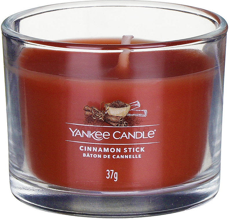 Ароматическая свеча в стакане "Палочки корицы" - Yankee Candle Cinnamon Stick (мини) — фото N2