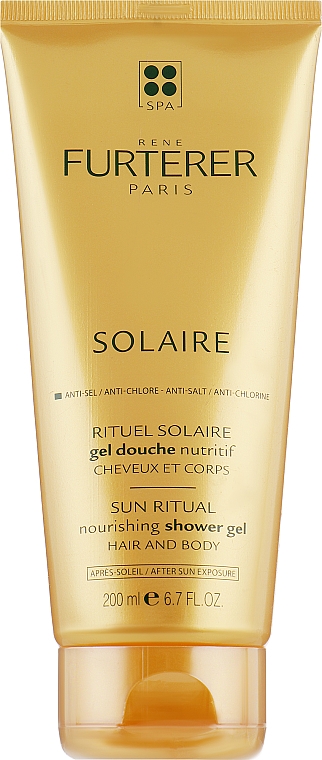 Живильний гель для душу - Rene Furterer Solaire Sun Ritual Nourishing Shower Gel — фото N1