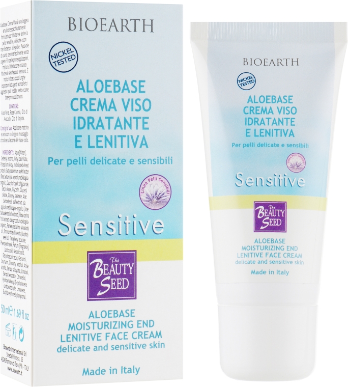 Увлажняющий крем для лица - Bioearth Aloebase Sensitive Face Cream Moisturiser