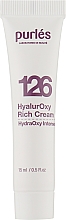 Гіалуроновий крем зволожувальний і живильний - Purles 126 HydraOxy Intense HyalurOxy Rich Cream (міні) — фото N1