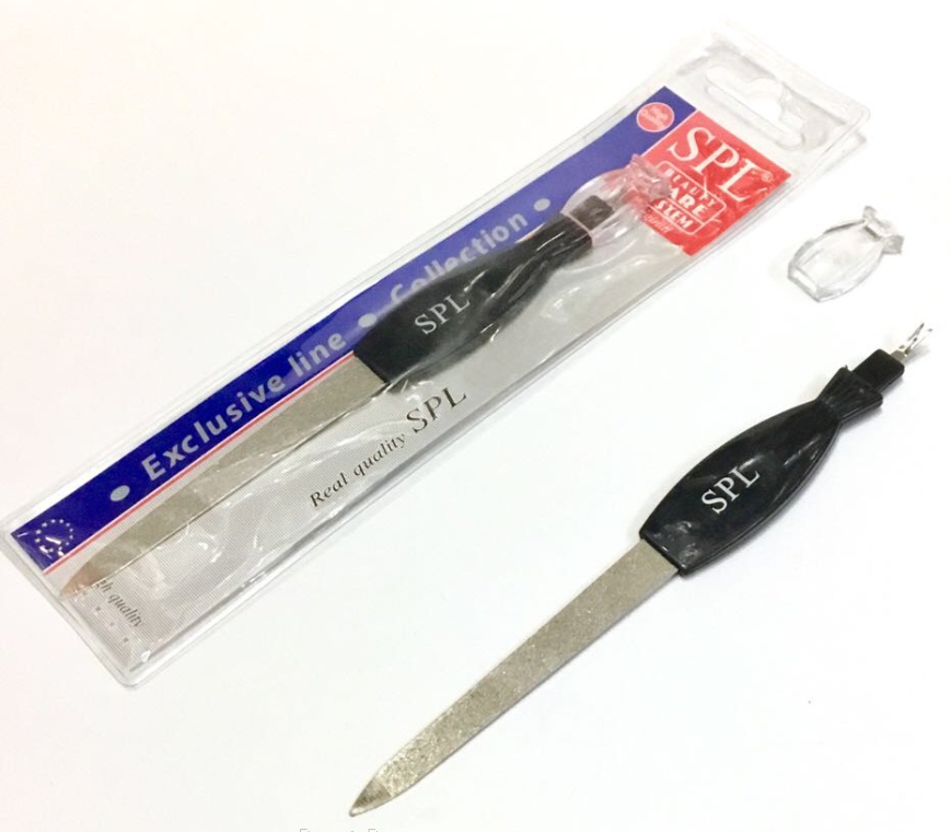 Пилка для ногтей с триммером для кутикулы 9678, 17.5см - SPL Metal Nail File & Cuticle Trimmer — фото N2