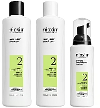 Парфумерія, косметика Набір - Nioxin System 2 Loyalty Kit (shmp/300ml + h/cond/300ml + h/serum/100ml)