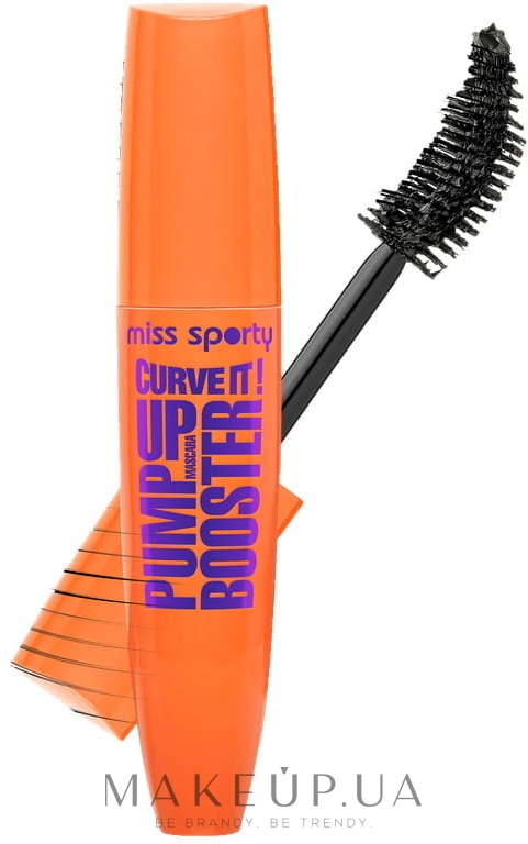 Туш для вій - Miss Sporty Pump Up Booster Curve It Mascara — фото Extra Black