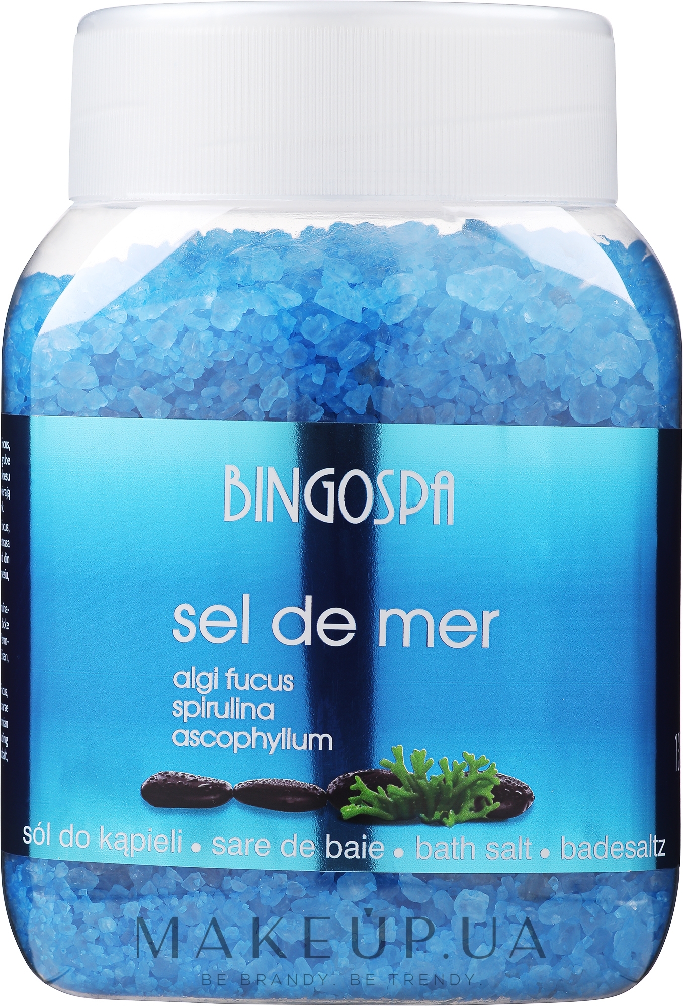 Сіль для ванни, з водоростями - BingoSpa Sel De Mer Algi Fucus Apirulina Ascophyllum — фото 1350g