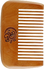 Гребінець CS365 для волосся, дерев'яний, прямокутний - Cosmo Shop — фото N1