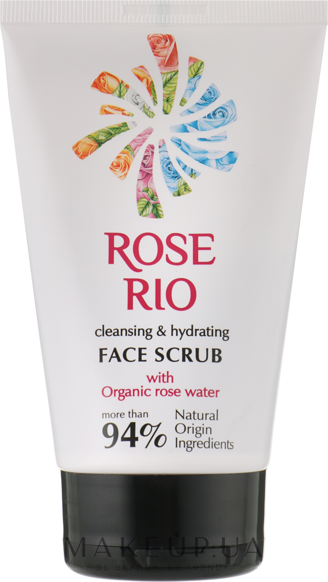 Очищувальний і зволожувальний скраб для обличчя - Rose Rio — фото 100ml