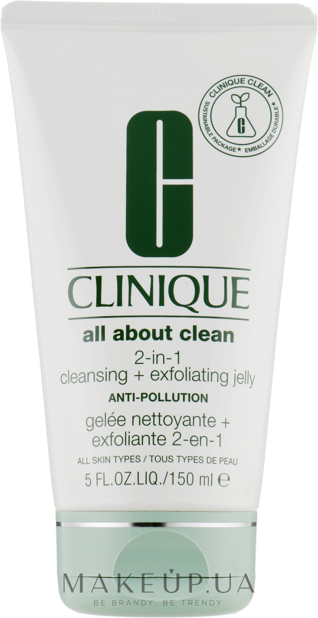 Очищающее и отшелушивающее желе 2-в-1 - Clinique All About Clean 2-in-1 Cleansing + Exfoliating Jelly — фото 150ml