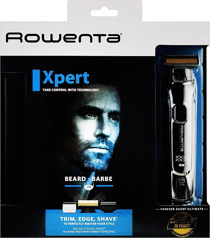 Тример для бороди і вусів - Rowenta Forever Sharp Ultimate TN6201F4 — фото N1