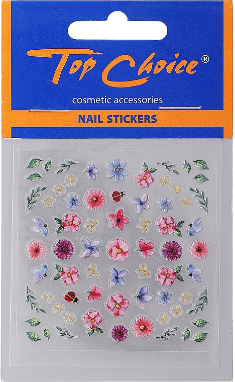 Наклейки для нігтів, 77975 - Top Choice Nail Stickers — фото N1