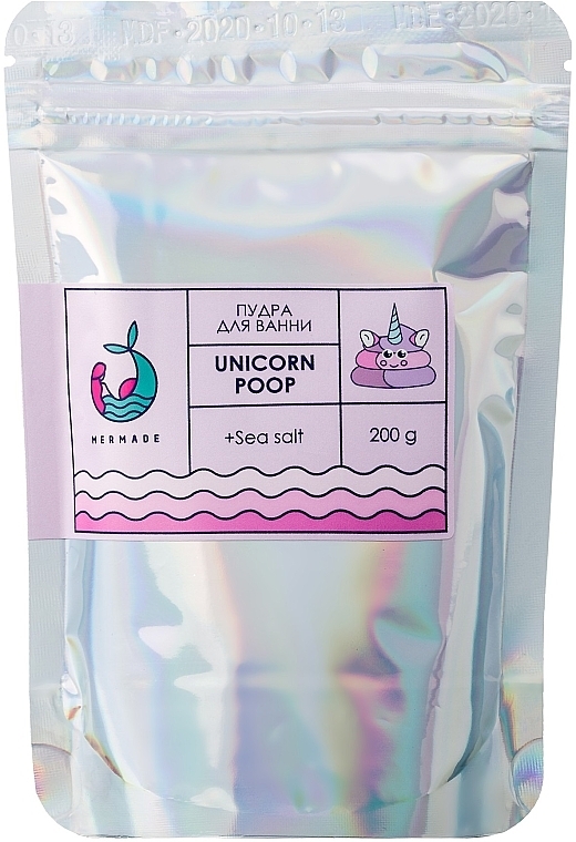 Пудра для ванны - Mermade Unicorn Poop Bath Powder — фото N1