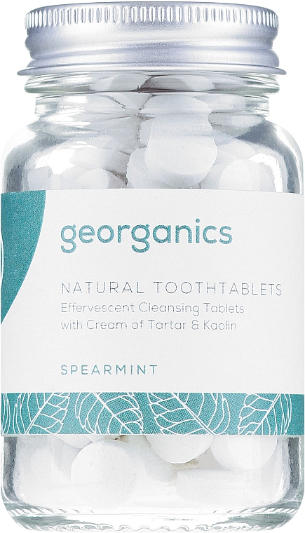 Таблетки для очищения зубов "Мята" - Georganics Natural Toothtablets Spearmint — фото N2