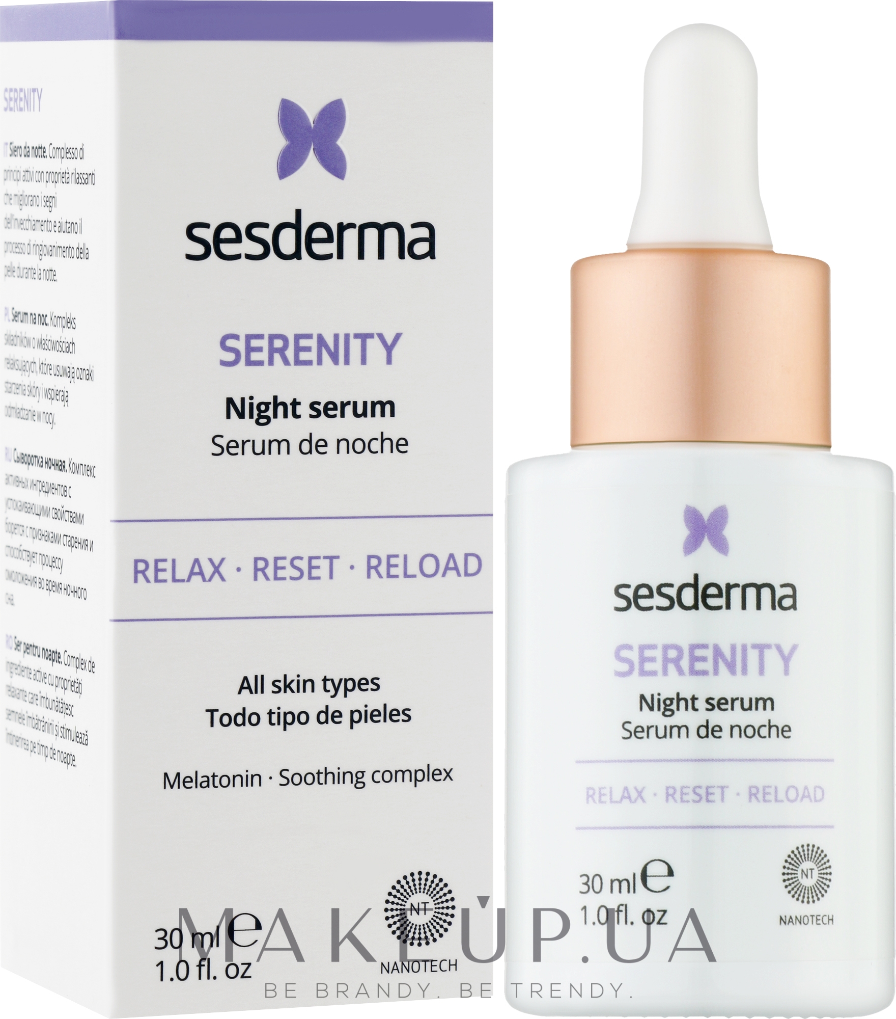 Ночная сыворотка для лица - Sesderma Serenity Serum — фото 30ml