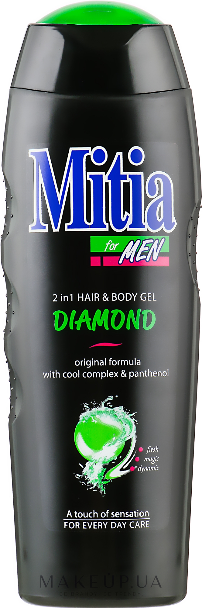 Чоловічий шампунь-гель для душу 2 в 1 - Mitia Diamond Hair and Body Gel — фото 400ml