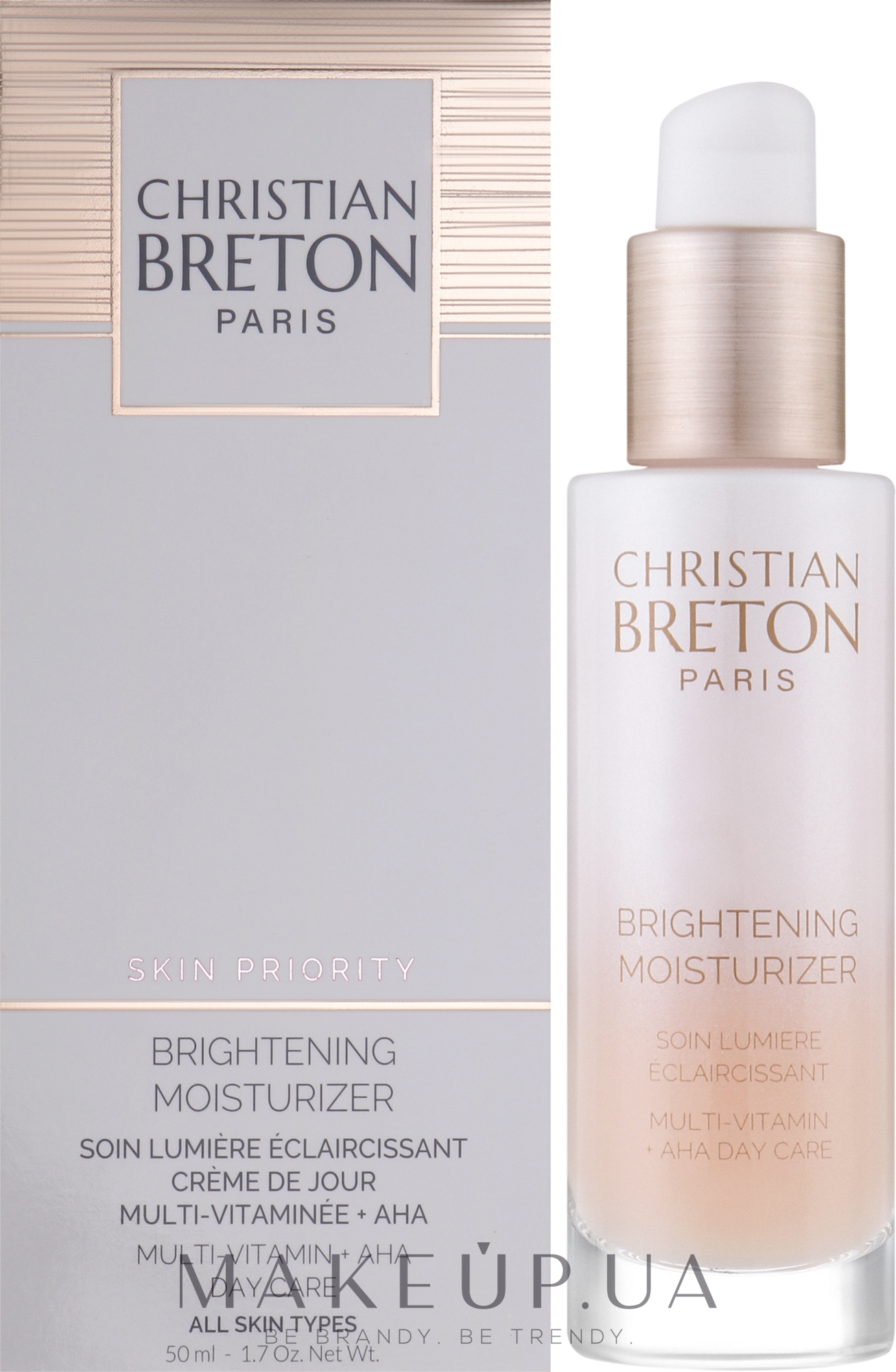 Крем для сяяння шкіри обличчя - Christian Breton Age Priority Brightening Moisturizer — фото 50ml