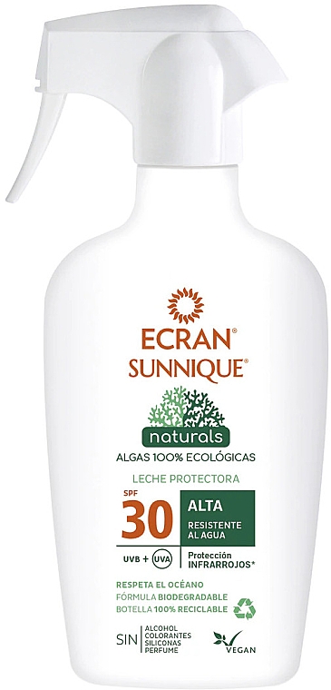 Солнцезащитное молочко-спрей - Ecran Sunnique Spray Naturals Protective Milk SPF30 — фото N1