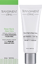 Увлажняющий крем с шиповником и алоэ вера - Transparent Clinic Rose Hip & Aloe Vera — фото N2