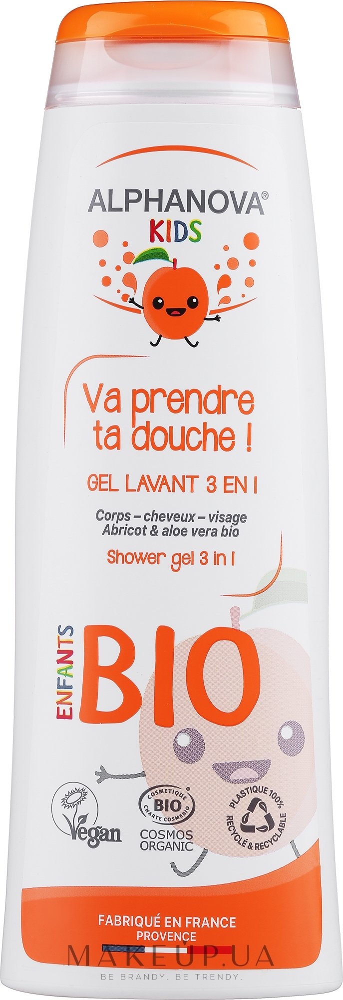 Гель для миття тіла і волосся - Alphanova Kids Shower Gel 3in1 — фото 250ml
