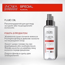 Флюид для интенсивного питания и ухода за волосами - JNOWA Professional Fluid Oil — фото N3