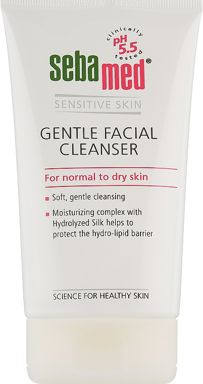 Очищувальний засіб для нормальної і сухої шкіри - Sebamed Facial Cleanser For Normal & Dry Skin — фото N2