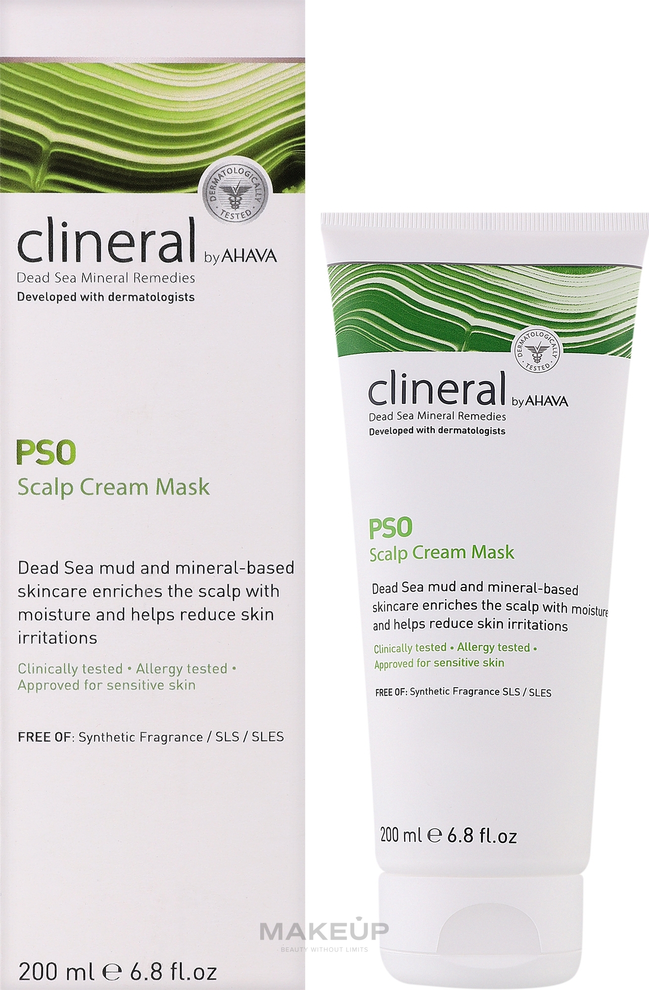 Крем-маска для кожи головы - Ahava Clineral Pso Scalp Cream Mask — фото 200ml