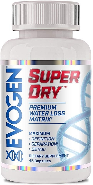 Пищевая добавка "Для вывода лишней жидкости из организма" - Evogen Super Dry — фото N1