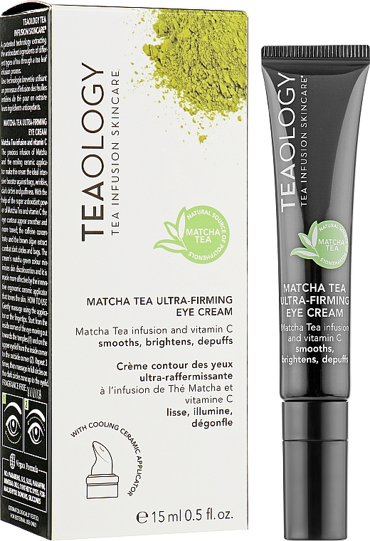 Укрепляющий крем для зона вокруг глаз с экстрактом матчи - Teaology Matcha Tea Ultra-Firming Eye Cream — фото N2