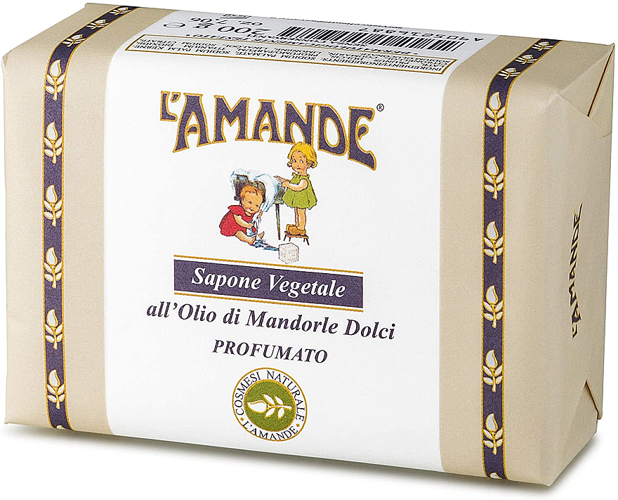 Мило з олією солодкого мигдалю - L'Amande Vegetable Soap Sweet Almond Oil — фото N1