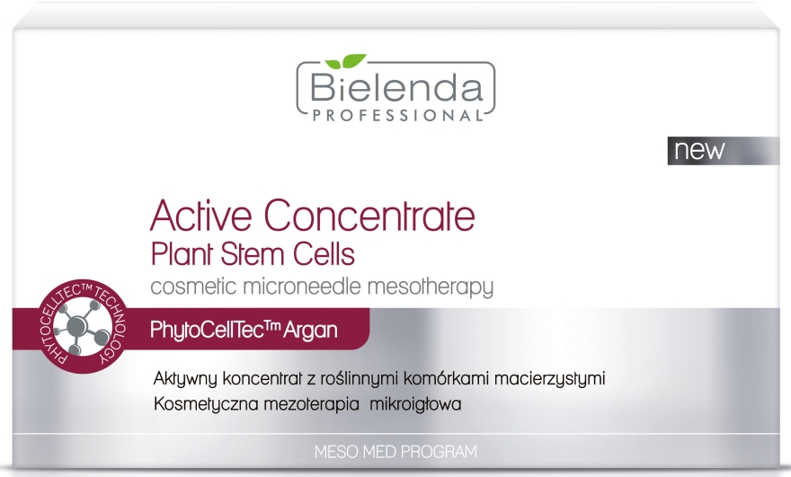 Активный концентрат с растительными стволовыми клетками - Bielenda Professional Meso Med Program Active Concentrate with Plant Stem Cells — фото N3
