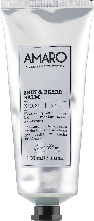 Бальзам после бритья - FarmaVita Amaro Skin And Beard Balm — фото N1