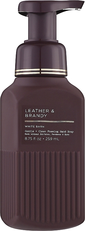 Мыло-пена для рук - Bath and Body Works Leather & Brandy  — фото N1