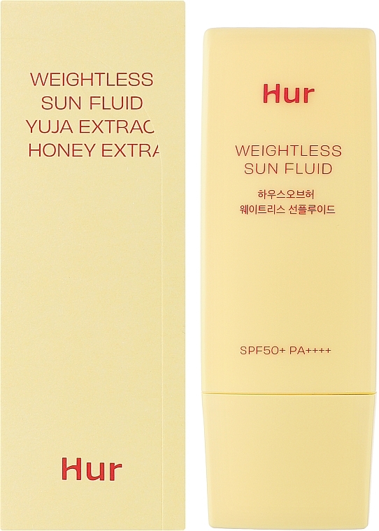 Легкий солнцезащитный флюид для лица SPF50+ - House of Hur Weightless Sun Fluid SPF50+ — фото N2