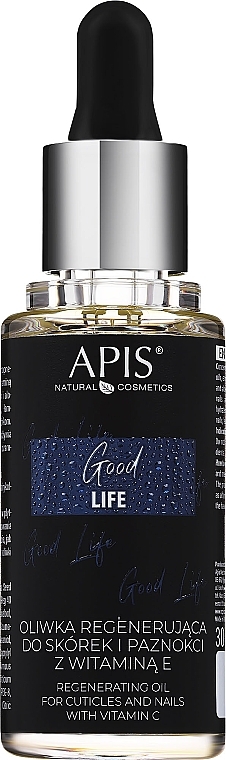 Олія для кутикули і нігтів з вітаміном Е - Apis Good Life Cuticles & Nails Regenerating Oil — фото N1