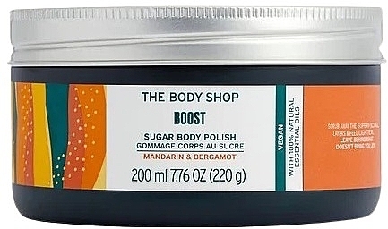 Скраб для тіла "Мандарин та бергамот" - The Body Shop Boost Sugar Body Polish — фото N1