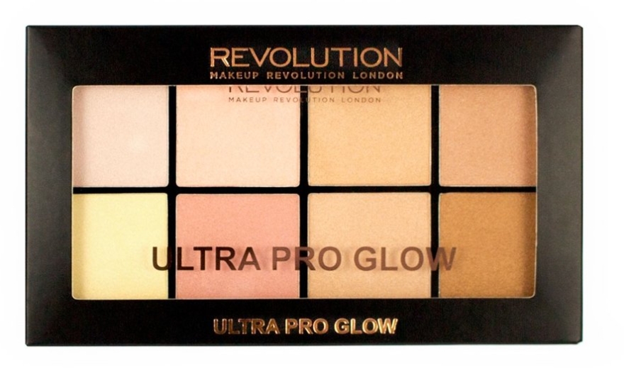Палетка хайлайтеров - Makeup Revolution Ultra Pro Glow — фото N1