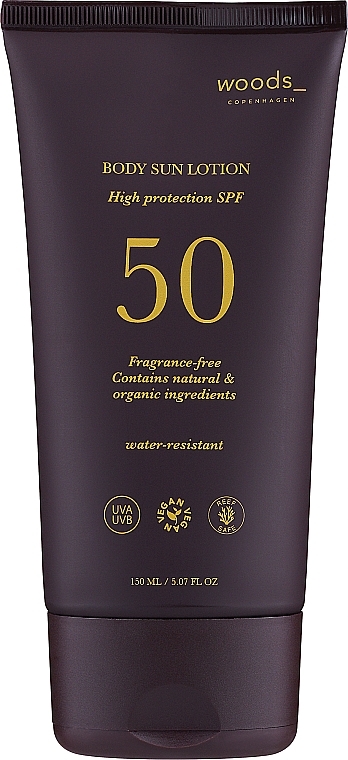 Солнцезащитный крем для тела с SPF50 - Woods Copenhagen Sun Body SPF50 — фото N1