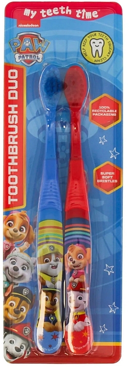 Набор - Nickelodeon Paw Patrol Toothbrush Set (toothbrush/2pcs) — фото N1