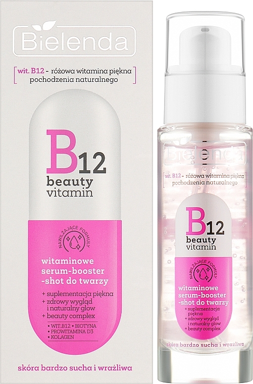 Сироватка-бустер для обличчя - Bielenda B12 Beauty Vitamin Face Booster Serum — фото N2