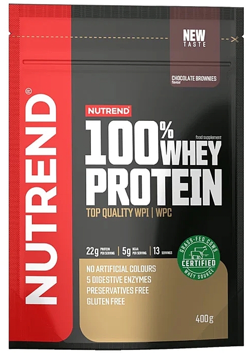 Протеїн "Шоколадне брауні" - Nutrend 100% Whey Protein Chocolate Cocoa — фото N1