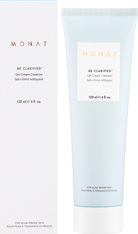 Очищувальний крем-гель для обличчя - Monat Be Clarified Acne Gel-Cream Cleanser — фото N2