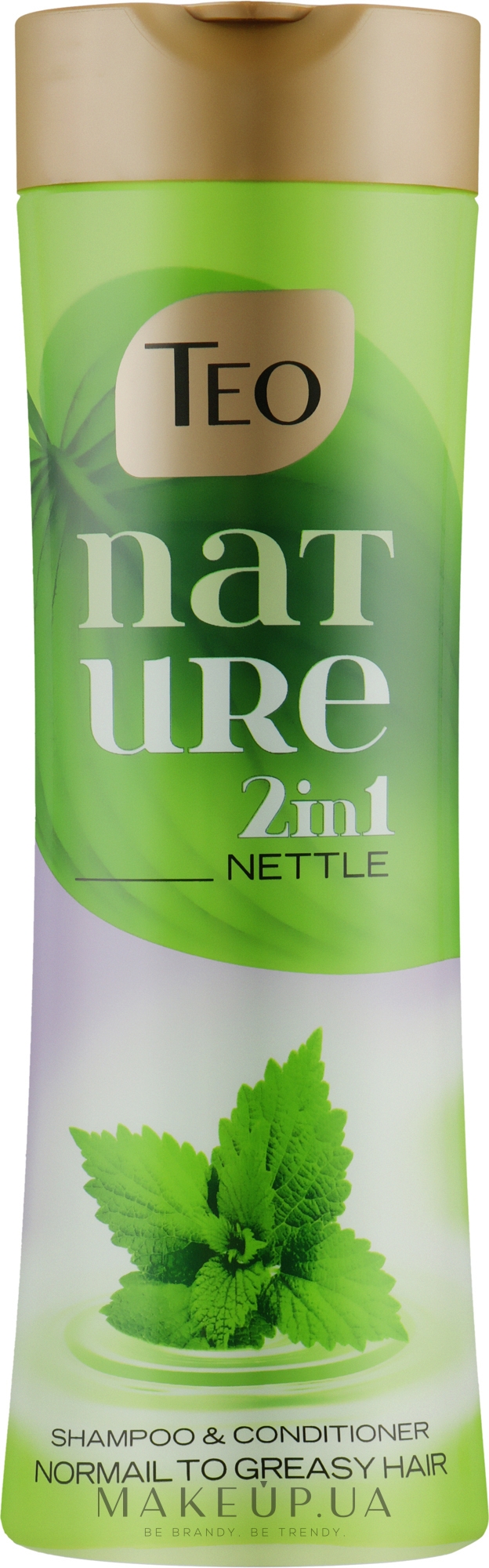 Шампунь-бальзам для нормальных и жирных волос - Teo Nature 2in1 Shampoo & Conditioner Nettle — фото 350ml