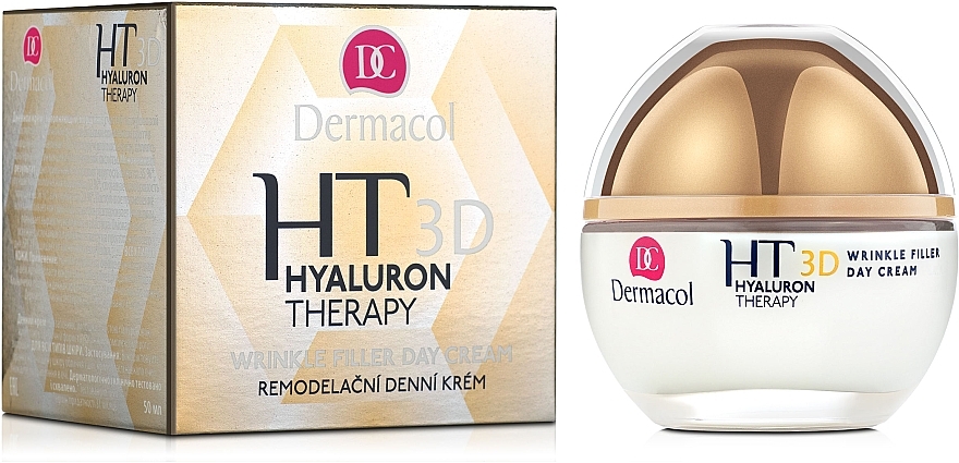 УЦЕНКА Дневной крем для лица с чистой гиалуроновой кислотой - Dermacol Hyaluron Therapy 3D Wrinkle Day Filler Cream * — фото N1